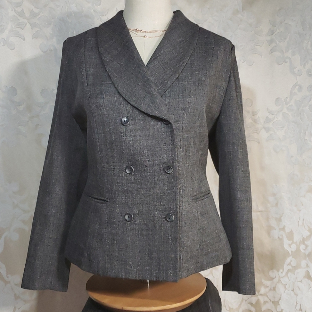 Amanda Smith (16W) Double Breasted DarkGray Blazer